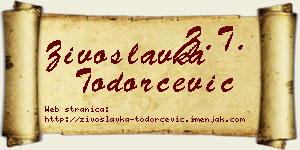 Živoslavka Todorčević vizit kartica
